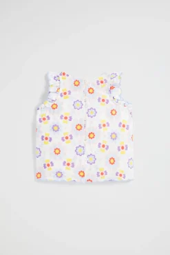 Seed Heritage T-Shirts & Tops-Scalloped Top Multi