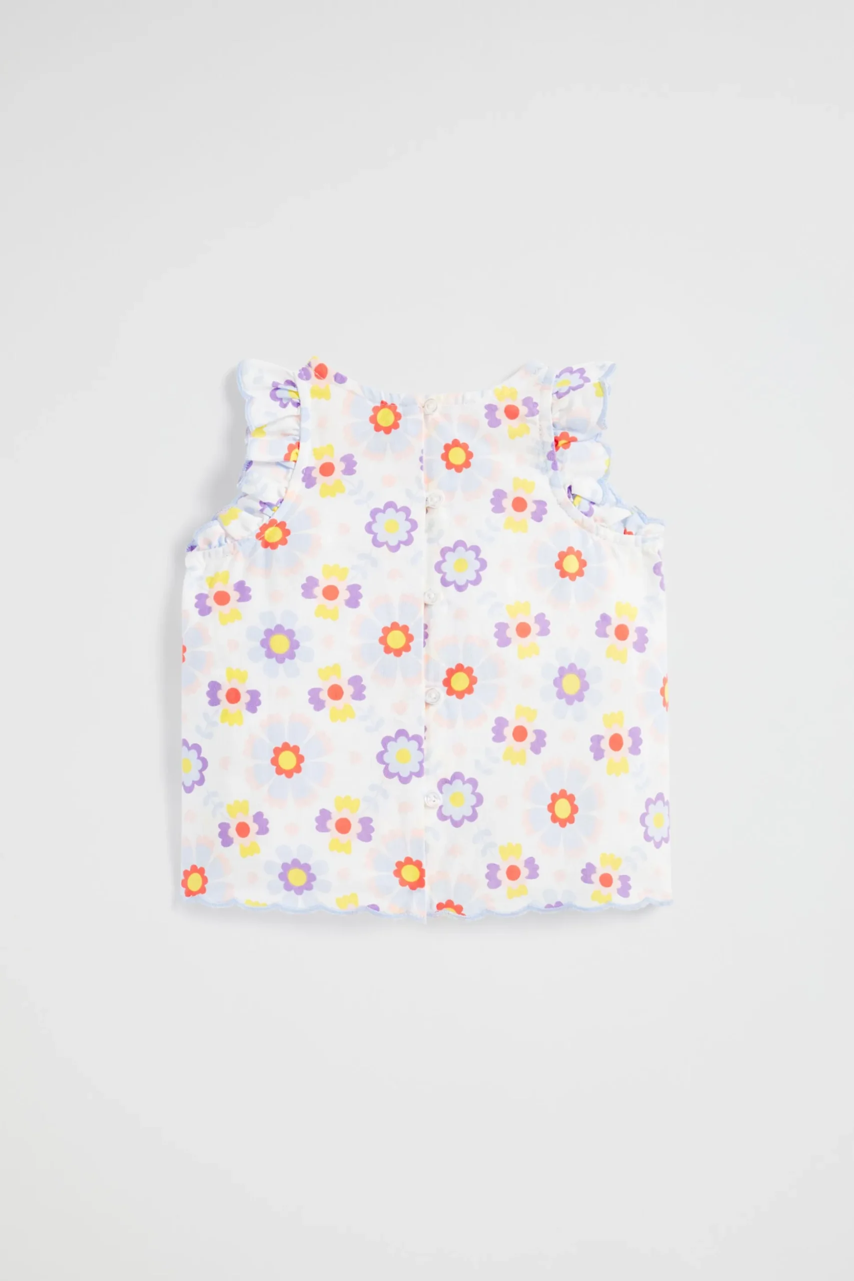 Seed Heritage T-Shirts & Tops-Scalloped Top Multi