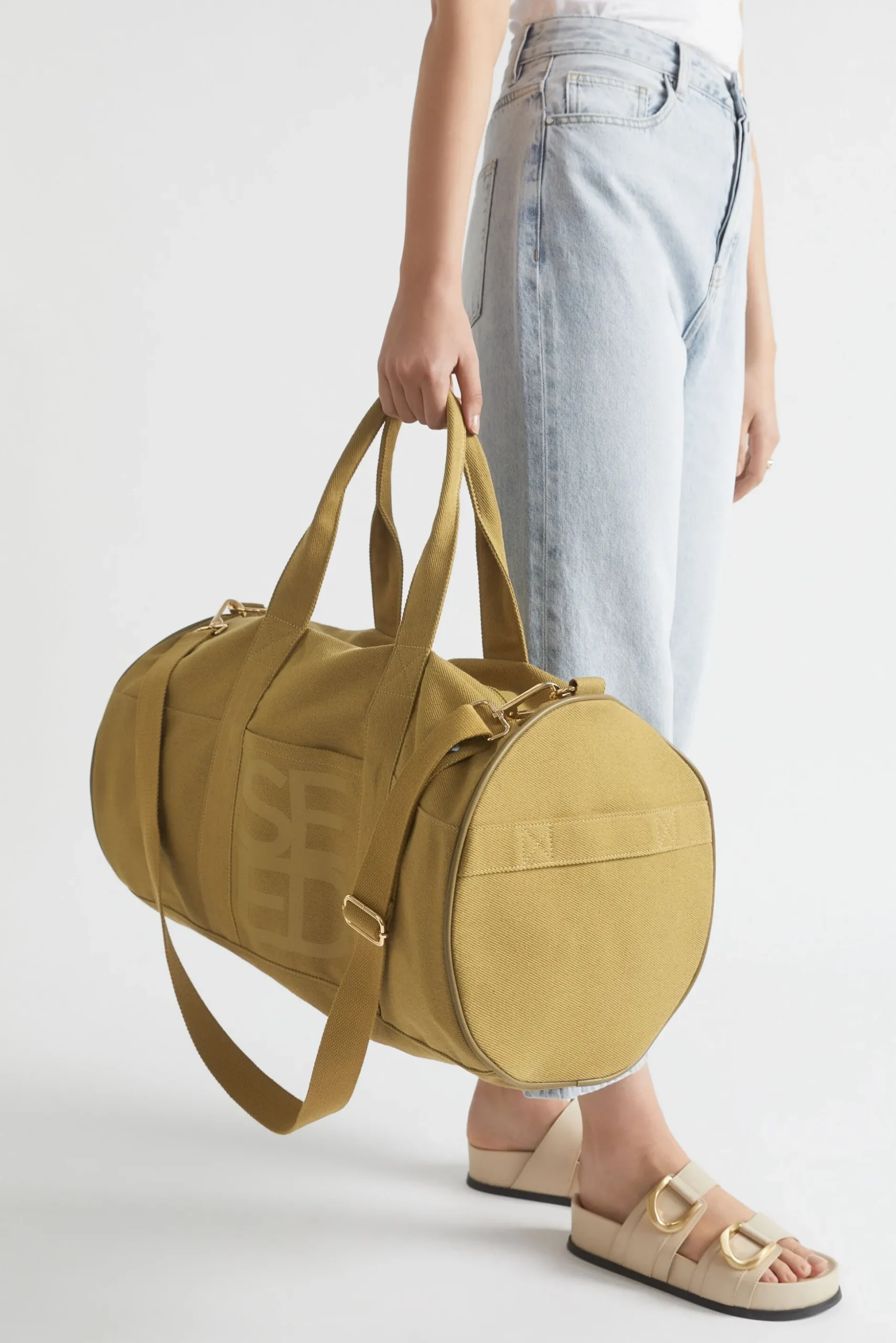 Seed Heritage Tote Bags-Seed Canvas Duffle Bag Deep Bronze