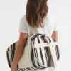 Seed Heritage Tote Bags-Seed Canvas Duffle Bag Black Natural