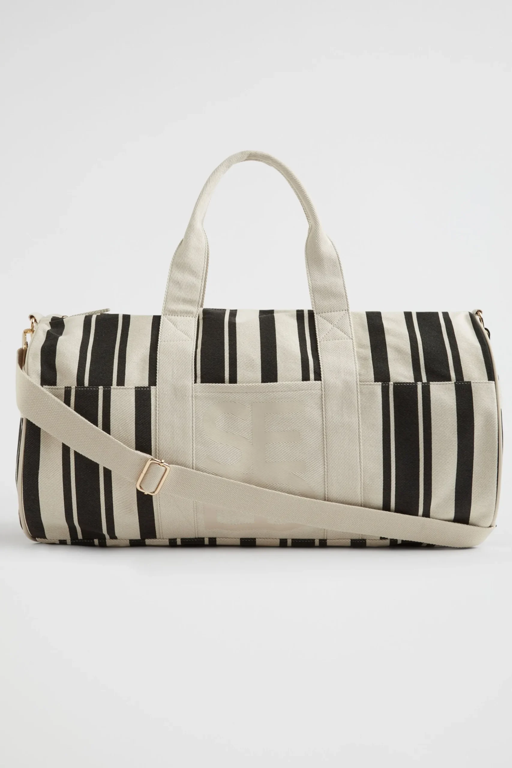Seed Heritage Tote Bags-Seed Canvas Duffle Bag Black Natural