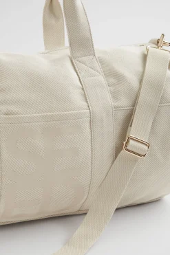 Seed Heritage Tote Bags-Seed Canvas Duffle Bag Natural