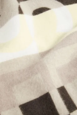 Seed Heritage Scarves & Kaftans-Seed Colour Block Scarf Dark Fern