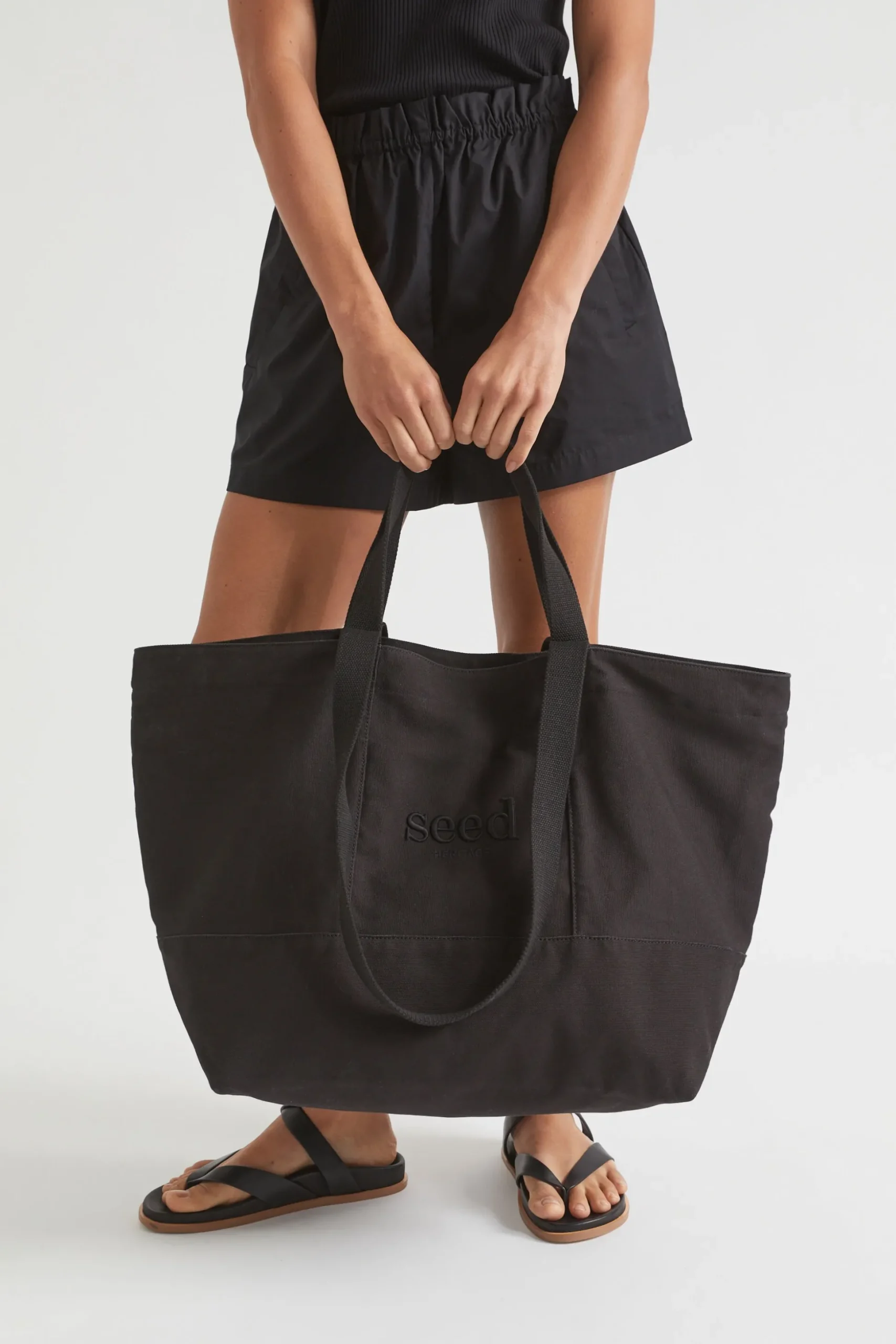 Seed Heritage Beach Bags-Seed Overnight Bag True Black