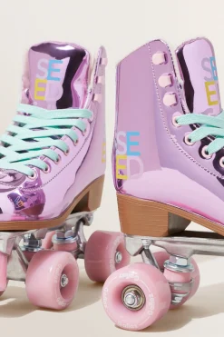 Seed Heritage Toys & Books-Seed Reflective Roller Skates Light Pink