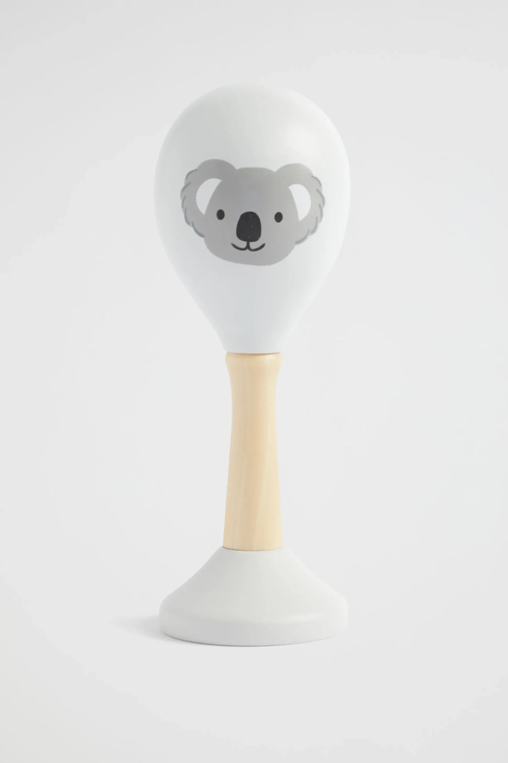 Seed Heritage Baby Toys-Seed Wooden Maraca Koala Grey