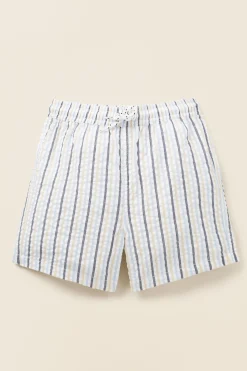 Seed Heritage Swimwear-Seersucker Boardshort Multi