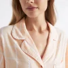 Seed Heritage Sleepwear-Seersucker Grid Sleep Shirt Blush