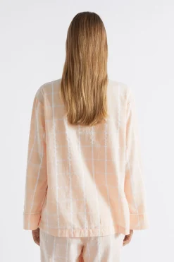 Seed Heritage Sleepwear-Seersucker Grid Sleep Shirt Blush