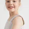 Seed Heritage Dresses-Seersucker Smocked Dress Multi