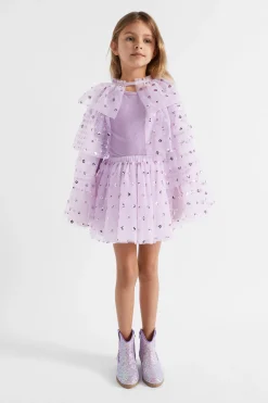 Seed Heritage Ponchos & Capes-Sequin Party Cape Orchid