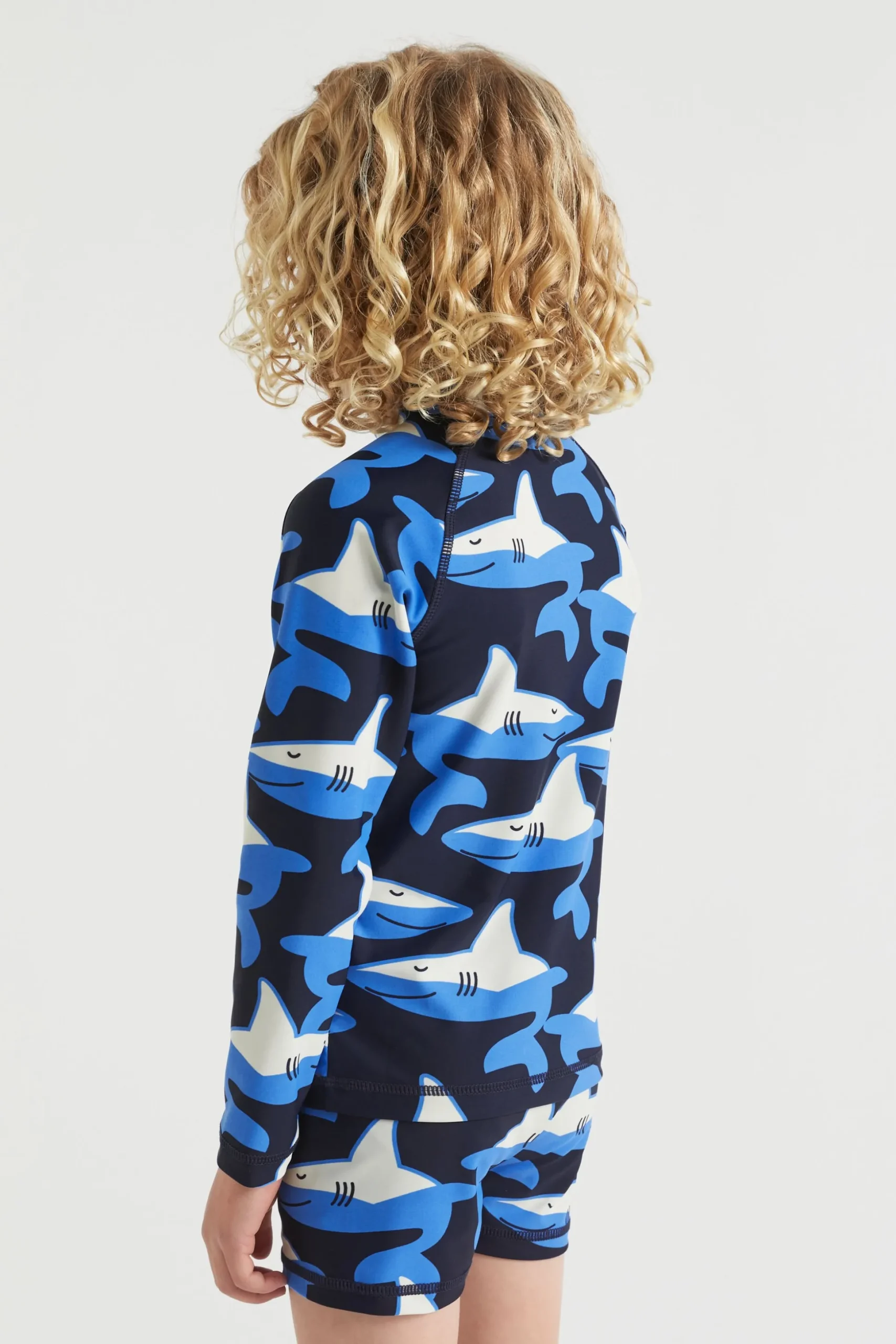 Seed Heritage Swimwear-Shark Rashvest Midnight Blue