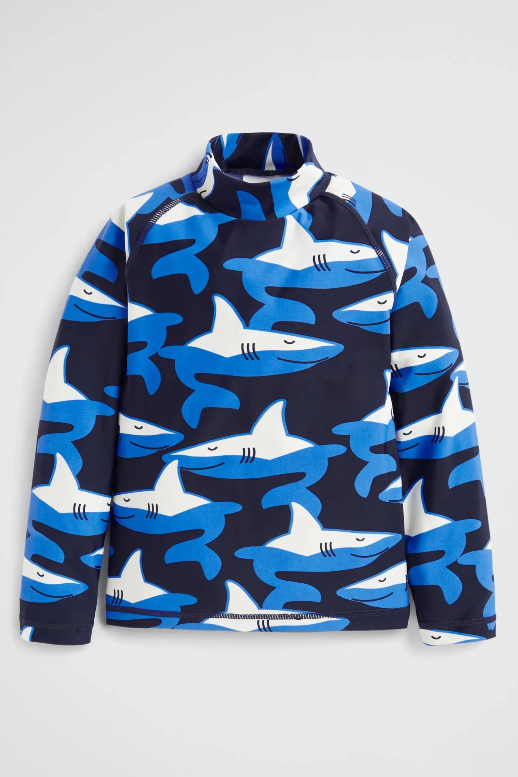 Seed Heritage Swimwear-Shark Rashvest Midnight Blue