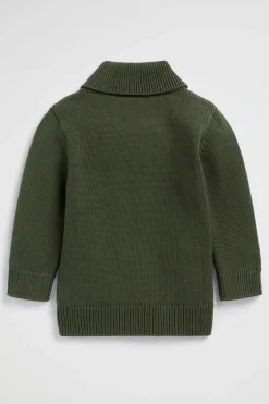 Seed Heritage Knitwear & Sweaters-Shawl Neck Knit Pine