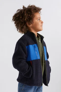 Seed Heritage Jackets & Vests-Sherpa Jacket Midnight Blue