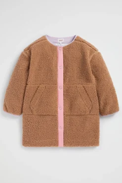 Seed Heritage Jackets & Vests-Sherpa Overcoat Cappuccino