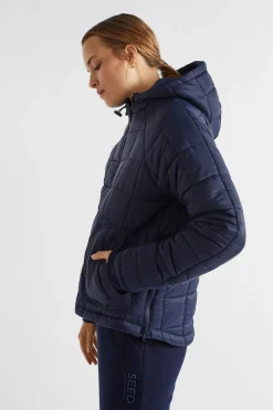 Seed Heritage Jackets & Vests-Side Zip Puffer Jacket Midnight Sky
