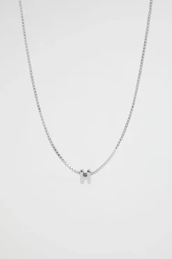 Seed Heritage Jewellery-Silver Initial Necklace H