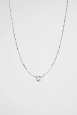 Seed Heritage Jewellery-Silver Initial Neklae C