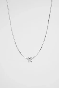 Seed Heritage Jewellery-Silver Initial Neclace K