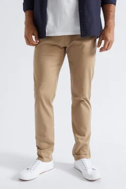 Seed Heritage Pants-Slim Chino Almond