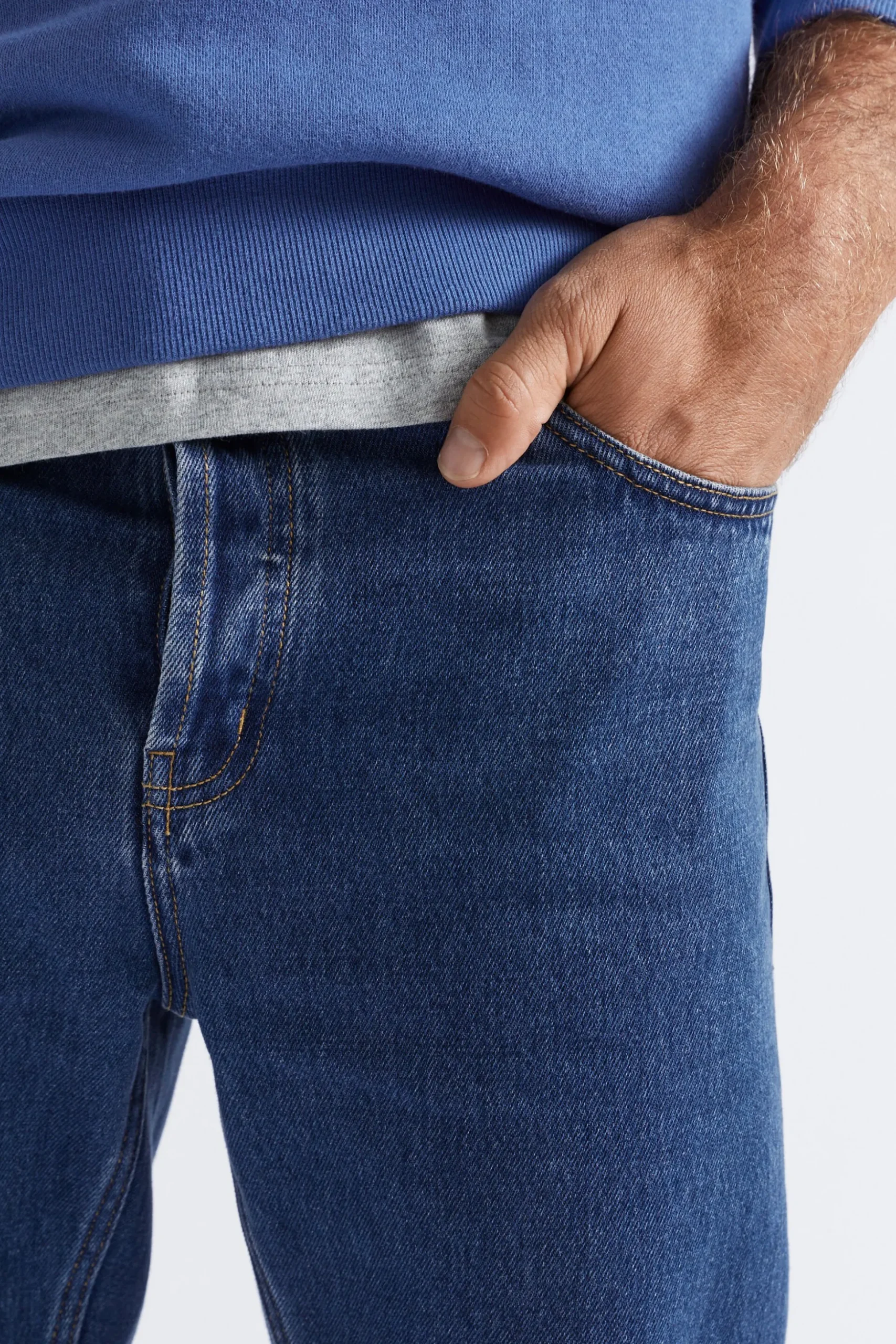 Seed Heritage Pants-Slim Jean Mid Wash