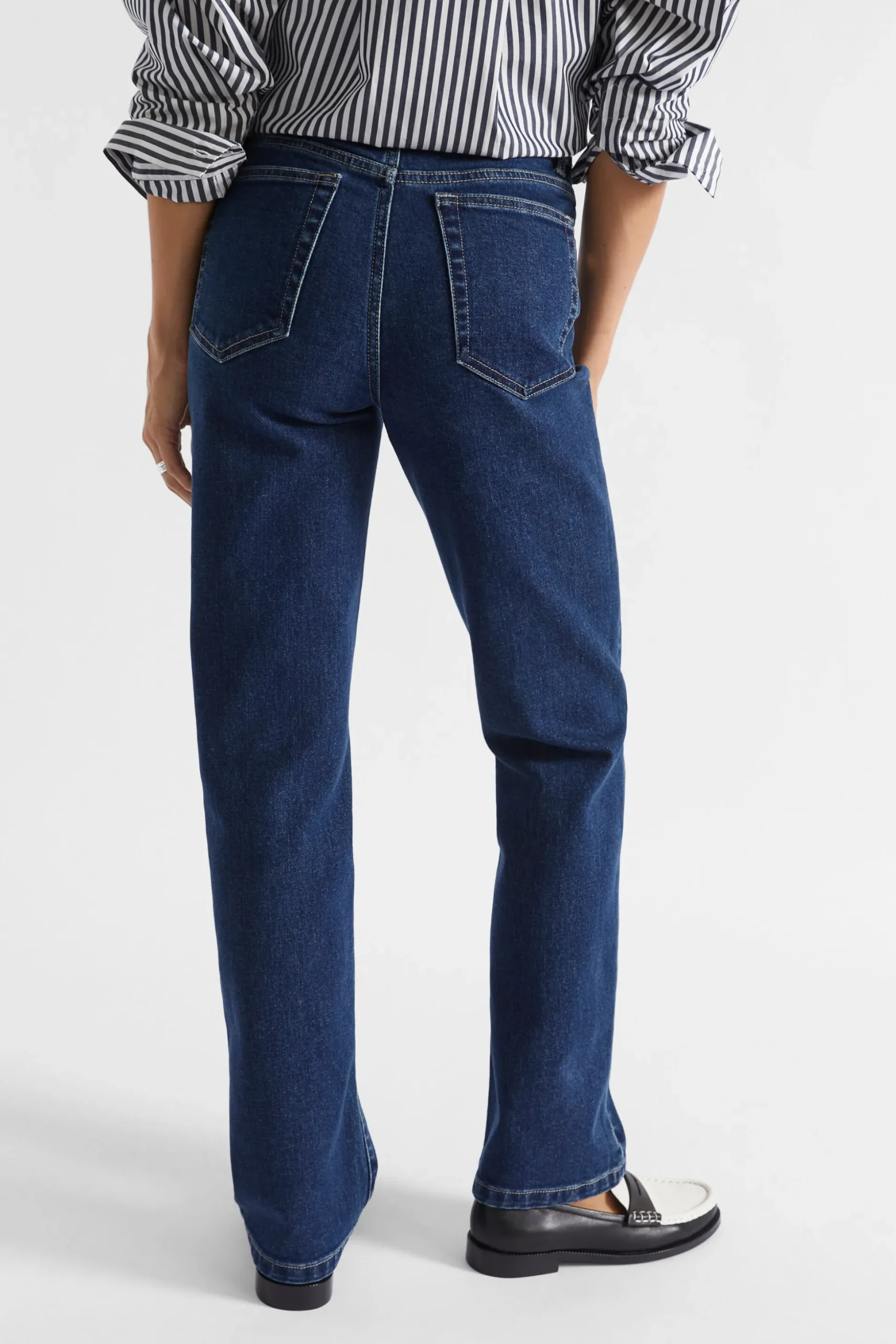 Seed Heritage Pants-Slim Leg Long Jean Night Blue Denim
