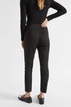 Seed Heritage Pants-Slim Leg Zip Waist Pant Black
