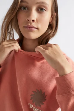 Seed Heritage Knitwear & Sweaters-Slogan Hoodie Honey Dew