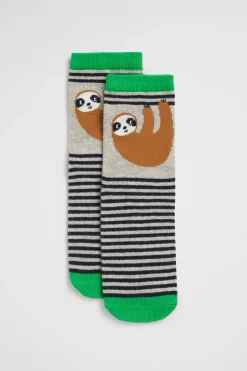Seed Heritage Socks-Sloth Sock Multi