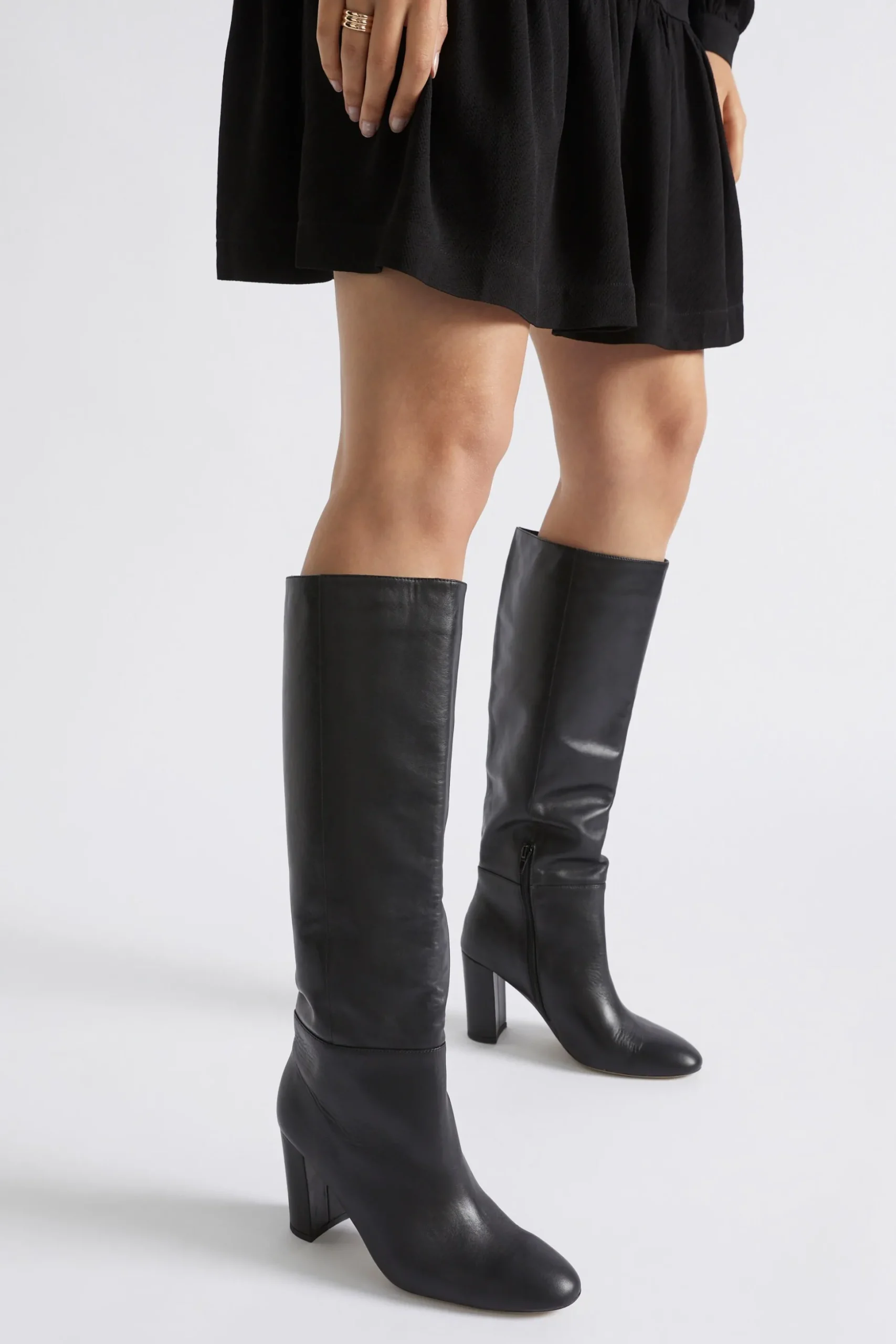 Seed Heritage Heels & Wedges-Sophie Knee High Boot Black