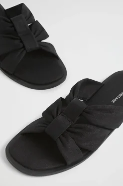 Seed Heritage Sandals & Thongs-Sophie Textile Slide Black