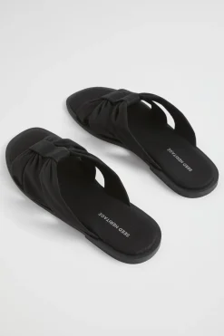 Seed Heritage Sandals & Thongs-Sophie Textile Slide Black