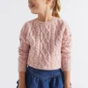Seed Heritage Knitwear & Sweaters-Spacedye Cable Knit Orchid