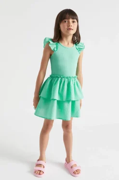 Seed Heritage Dresses-Splice Tank Dress Spearmint
