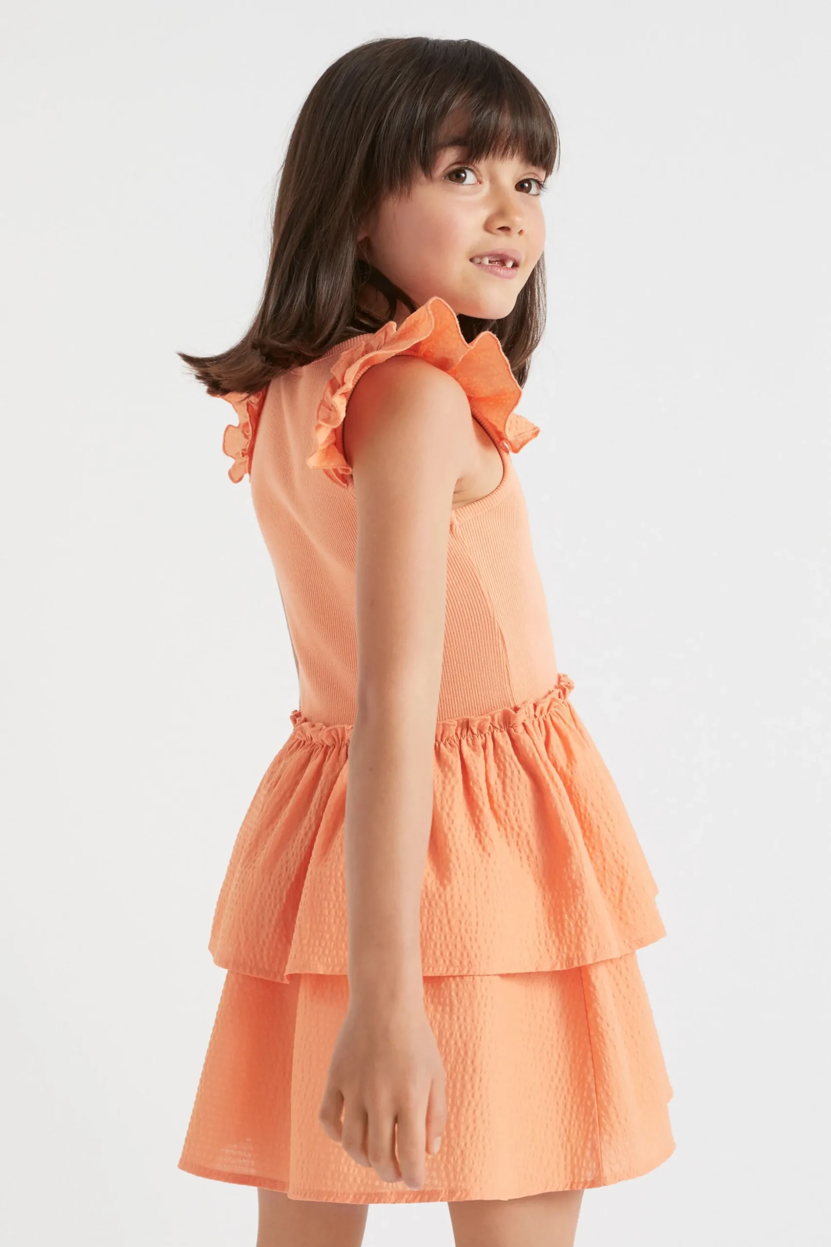 Seed Heritage Dresses-Splice Tank Dress Mango