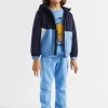 Seed Heritage Jackets & Vests-Spliced Jacket Midnight Blue