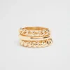 Seed Heritage Jewellery-Stacking Rings Gold