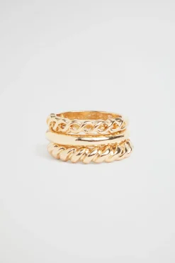 Seed Heritage Jewellery-Stacking Rings Gold