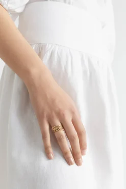 Seed Heritage Jewellery-Stacking Rings Gold