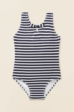 Seed Heritage Swimwear-Stripe Bather Midnight Stripe