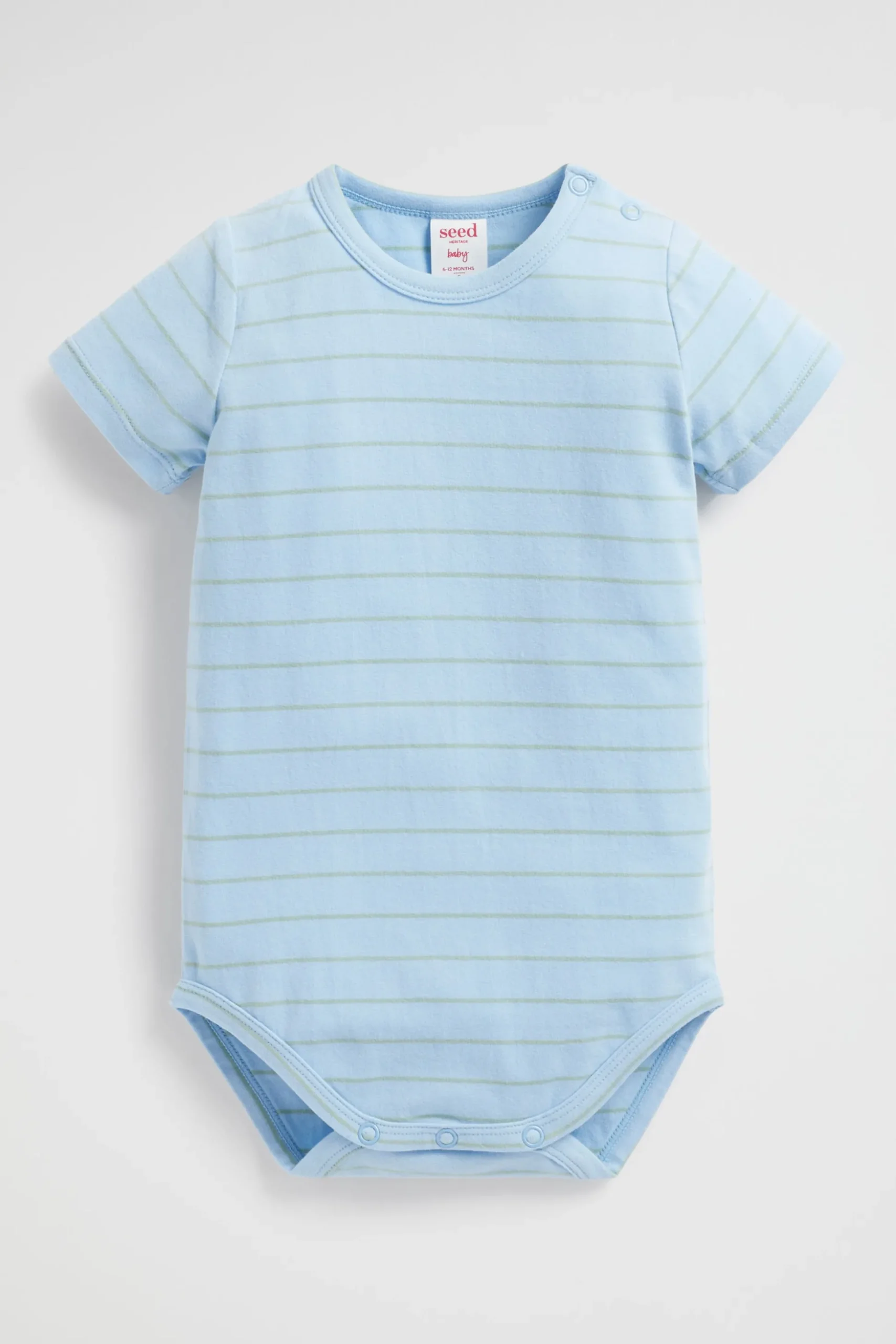 Seed Heritage Bodysuits & Onesies-Stripe Bodysuit Water Blue