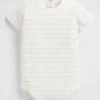 Seed Heritage Bodysuits & Onesies-Stripe Bodysuit Canvas