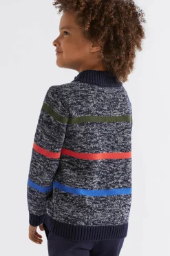 Seed Heritage Knitwear & Sweaters-Stripe Button Knit Multi