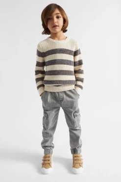 Seed Heritage Knitwear & Sweaters-Stripe Knit Rich Cream
