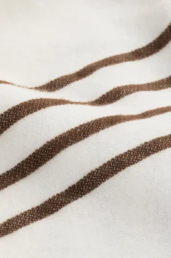 Seed Heritage Scarves & Kaftans-Stripe Poncho Vanilla Cream Stripe