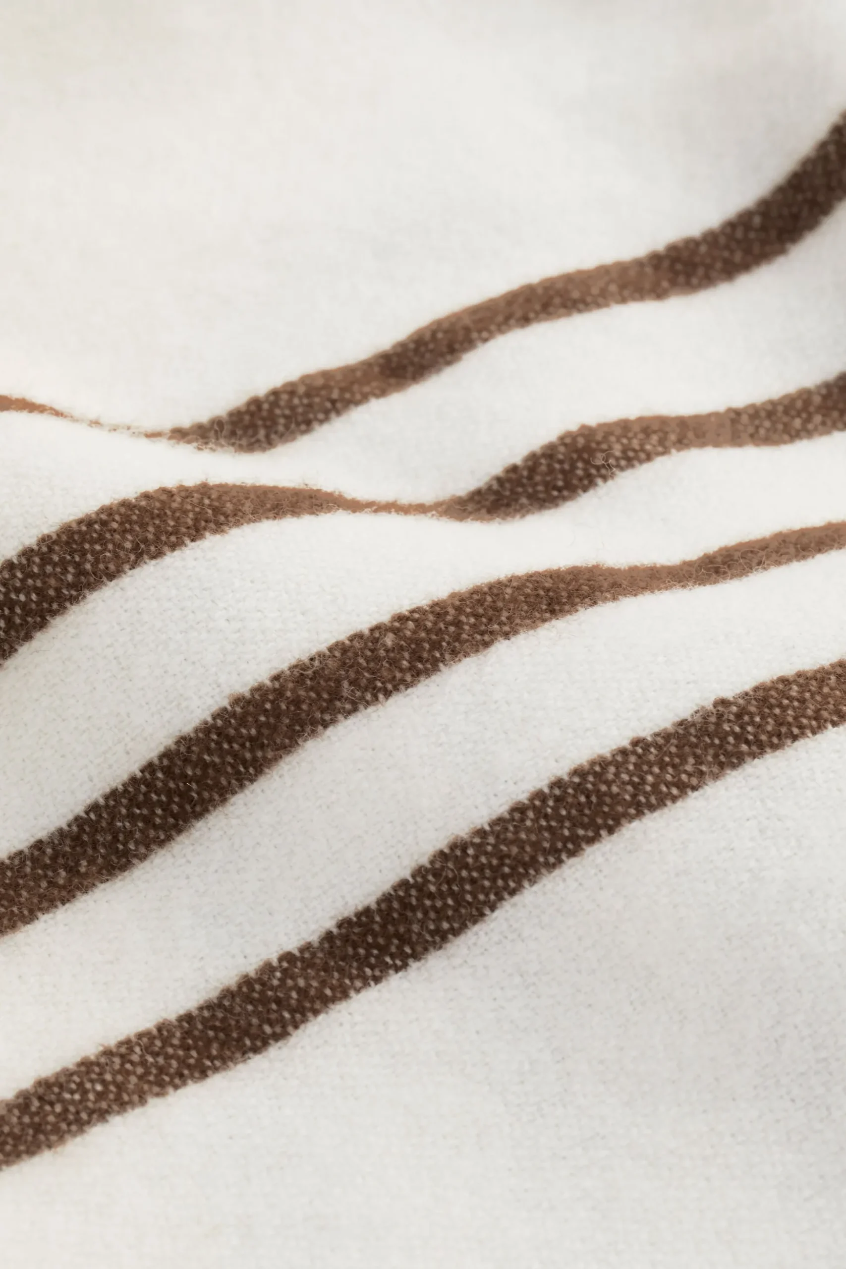 Seed Heritage Scarves & Kaftans-Stripe Poncho Vanilla Cream Stripe