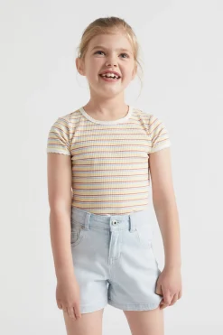 Seed Heritage T-Shirts & Tops-Stripe Rib Tee Multi