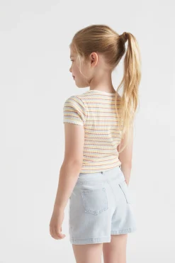Seed Heritage T-Shirts & Tops-Stripe Rib Tee Multi