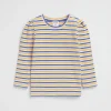 Seed Heritage T-Shirts & Tops-Stripe Rib Top Cobalt Multi